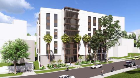 Rendering of Gayley Towers