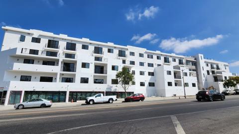 View looking north from Beverly Boulevard