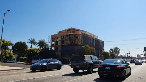 View looking southeast from Bundy Drive