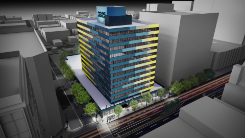 Rendering of 3325 Wilshire Boulevard