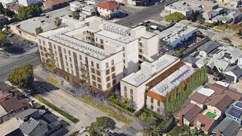Rendering of 3401 Cerritos Avenue