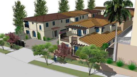 Rendering of The Courtyard at Signal Hill