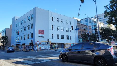 View looking southeast from 6th Street