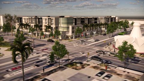 View from Huntington Drive and Santa Anita Avenue