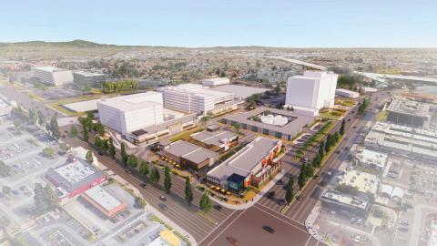 Rendering of proposed Civic Center redevelopment