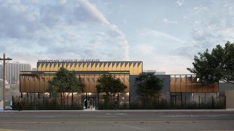 Elevation of the Shakespeare Center