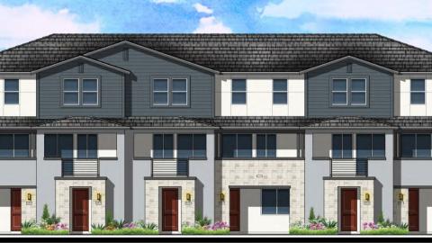 Rendering of 2020 East First Street townhomes