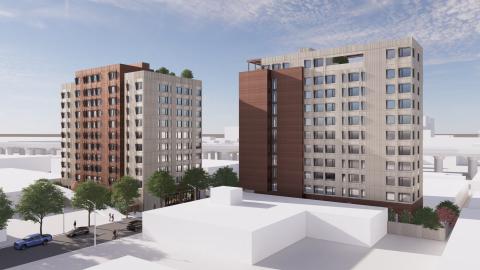 Rendering of 1708 and 1715 S. Wall Street