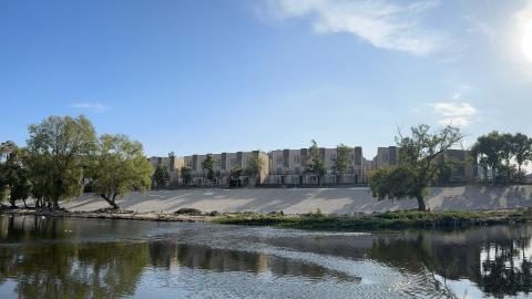 View from opposite side of Los Angeles River