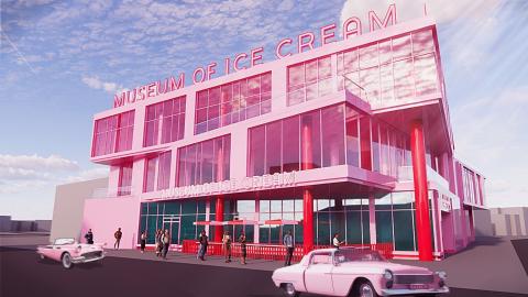 Rendering of the Museum of Ice Cream at 5252 W. Adams Boulevard