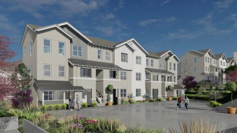 Rendering of Rose Hill Courts Phase II