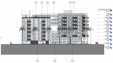West elevation for 1633 26th Street