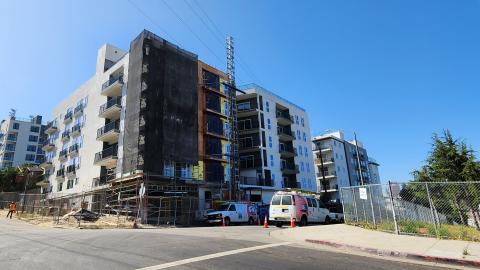 View looking east at 1350 Court Street