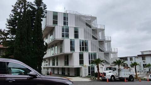 View looking east from La Cienega Boulevard