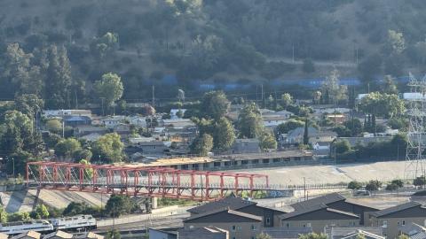 View from across L.A. River