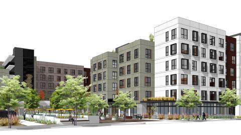 Rendering of the Tampa Apartments
