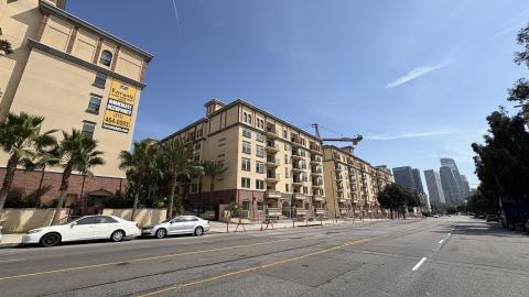 View looking south from Beaudry Avenue