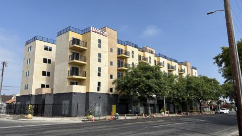 View looking northwest from Western Avenue