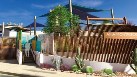 Rendering of Ana Montenegro Park
