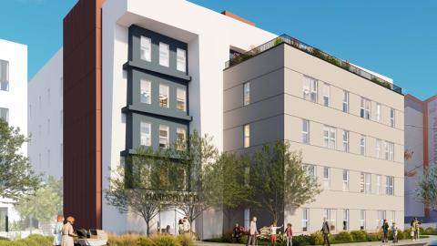 Rendering of the Harmony Senior Apartments