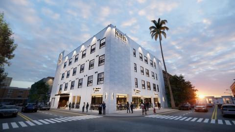Exterior rendering of Kings Hotel