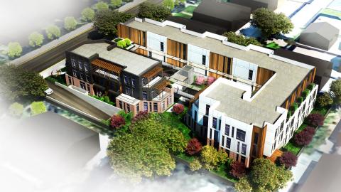 Aerial view of 810 N. Marengo Avenue
