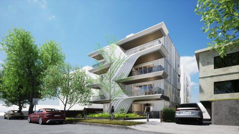 View looking southwest