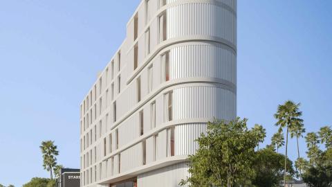 View looking north on Glendale Boulevard