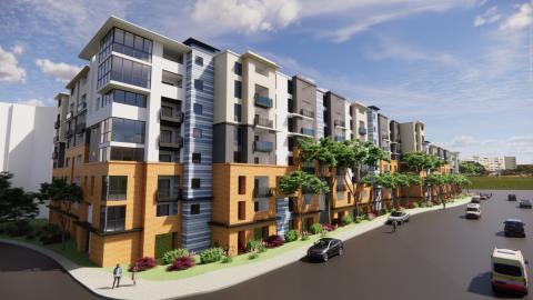 Rendering of Vista Homes development at 3610 Torrance Boulevard