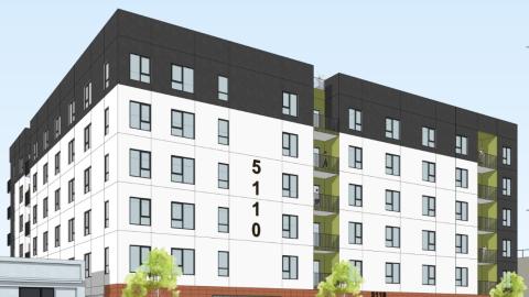 View looking southwest