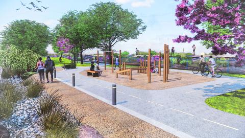 51st Street Greenbelt Rendering