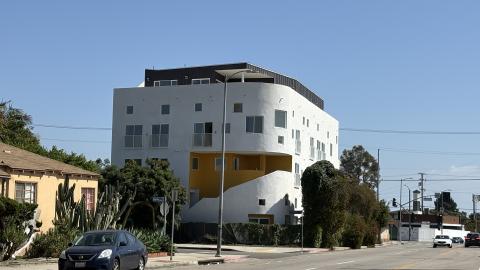 View looking southeast from Bundy Drive