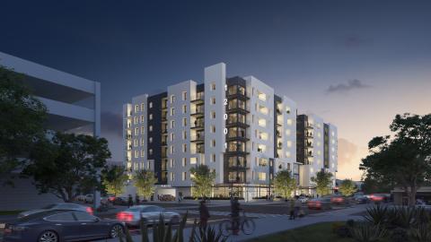 Corner Perspective and Façade Composition