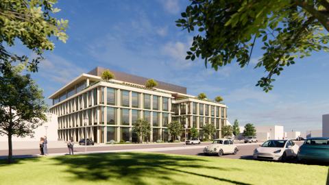 VIEW FROM GREEN ST, LOOKING SOUTH