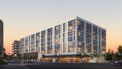 View looking northwest from Pico and Crenshaw