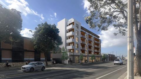 View looking southwest