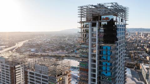 Aerial view of Oceanwide Plaza