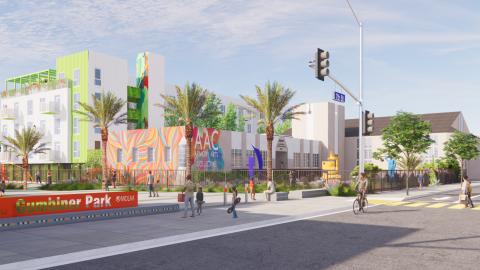 Rendering of the Armory Arts Collective