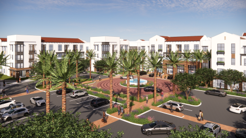 Rendering of the Anaheim Hills Festival shopping center development