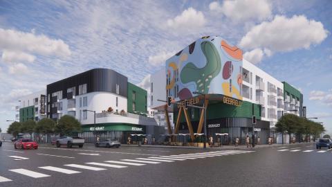 Rendering of proposed project at Deerfield Plaza