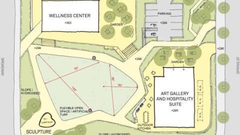 Site plan for El Corazon Art Park