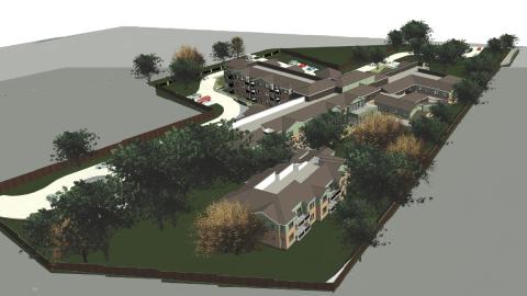 Aerial view of Twelve Oaks 