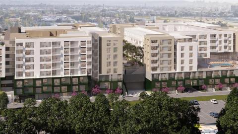 Aerial view of 2716 Ocean Park Blvd.