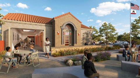 Rendering of Manchester Junior Arts Center