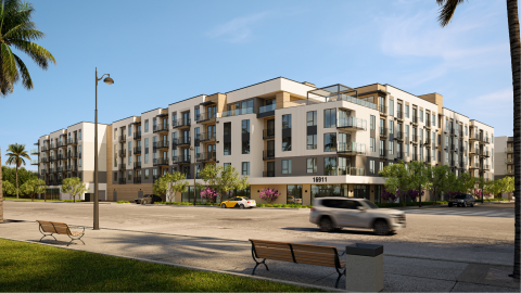 Rendering of Normandie Apartments