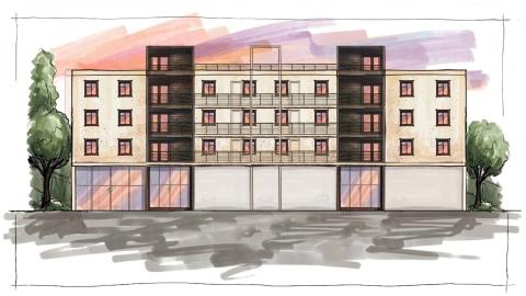 Illustrated elevation