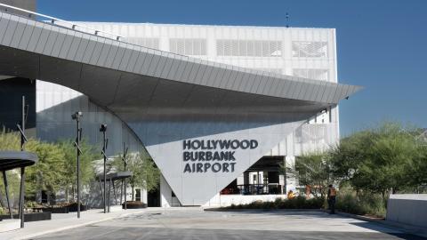 Exterior of new terminal at Hollywood Burbank Airport