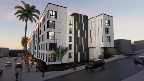 Rendering of the Flats on Sunset