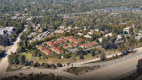 Aerial view of  315 N. Pasadena Ave.