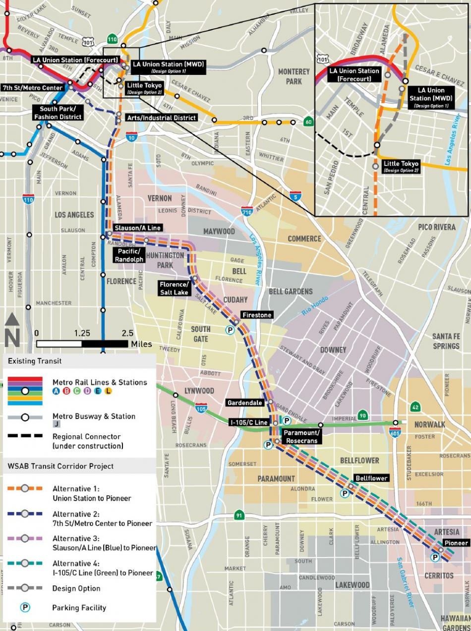 Metro staff recommend Union Station route for West Santa Ana Branch ...